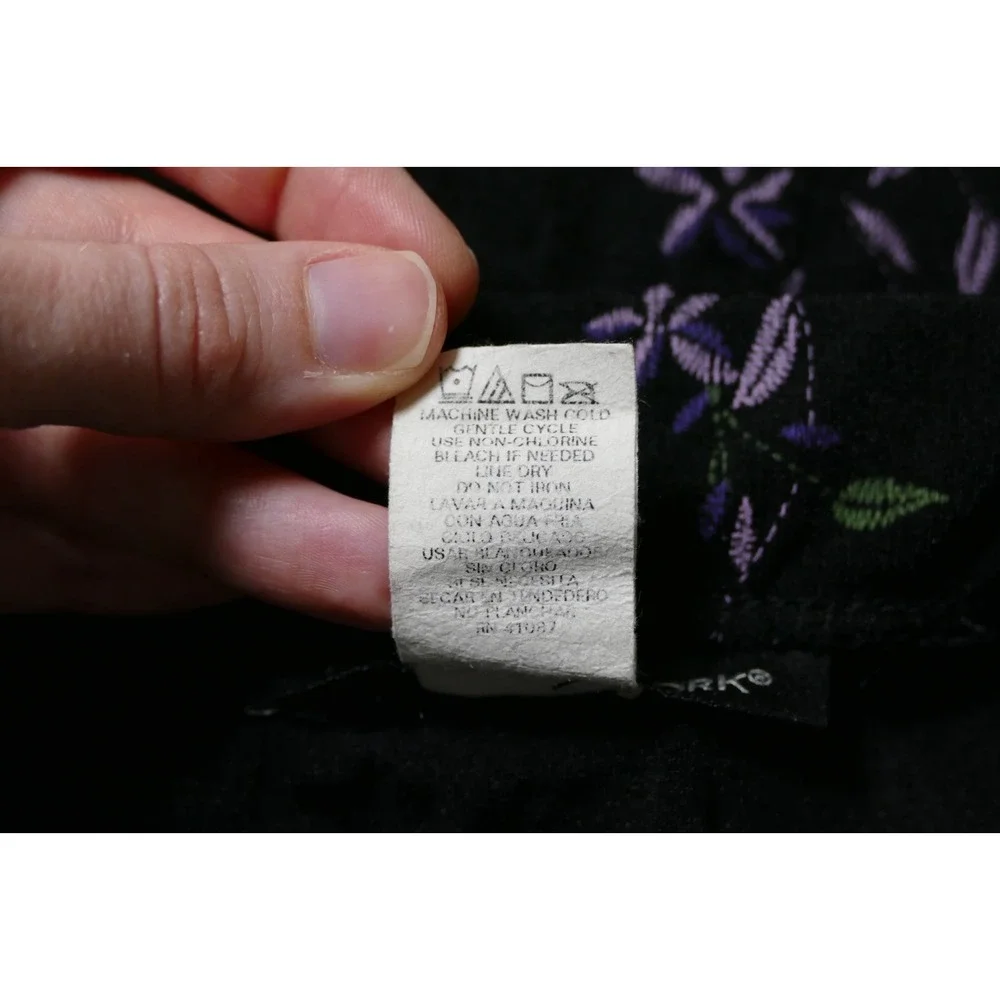 VTG Briggs New York Y2K Fairy Grunge Maxi Skirt Size M Floral Buttons Whimsigoth